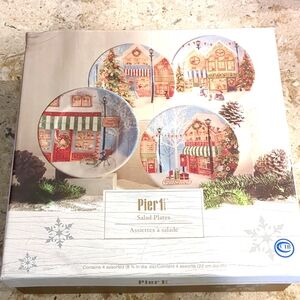Pier One Christmas salad plates